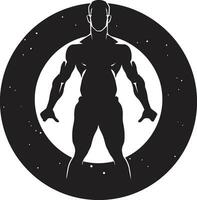 geschiktheid fusie bodybuilding vector pictogrammen in oefening ontwerp beeldhouwen succes vector ontwerpen voor bodybuilding en oefening