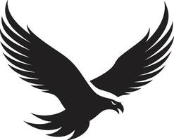 vorstelijk vogel majesteit zwart vector adelaar soeverein jager symbool vector adelaar icoon