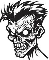 griezelig bondgenoot zombie mascotte vector zombie maatje mascotte vector ontwerp