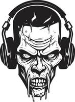 angstaanjagend vers zombie heup hop stijl zombie cypher heup hop vector ontwerp