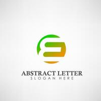 abstract brief e logo. geschikt voor handelsmerken, bedrijf logo, en ander, vector illustratie