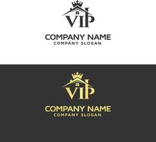 vip-logo ontwerp vector