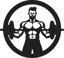 atletisch ambities bodybuilding vector pictogrammen in geschiktheid ontwerp geschiktheid stichtingen vector ontwerpen voor oefening en bodybuilding