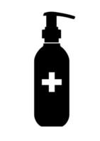 hand sanitizer pictogram geïsoleerd op een witte achtergrond. vector illustratie