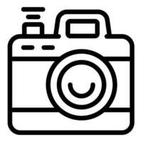 vernieuwend digitaal camera icoon schets vector. modern foto camera vector