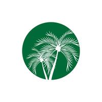 palm boom logo vector sjabloon symbool ontwerp