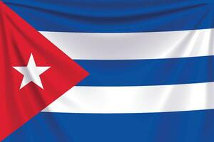 terug vlag Cuba vector