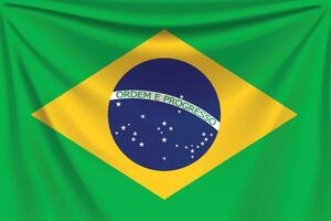 terug vlag Brazilië vector