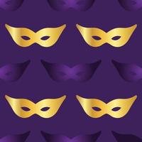 carnaval masker naadloze patroon backround. vector illustratie