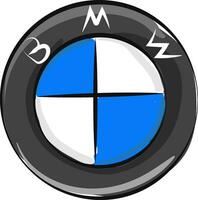 beeld van BMW logo, vector of kleur illustratie.