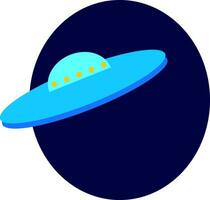 een ufo vector of kleur illustratie