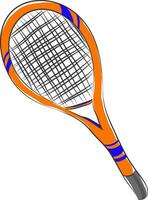 clip art van een bruin gekleurd tennis rackettafel tennis ping pong racket vector of kleur illustratie