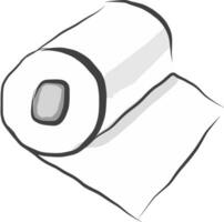 zakdoek papier bundeltoilet papier bundel vector of kleur illustratie