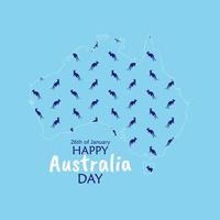 26 januari gelukkige dag van Australië. vector illustratie