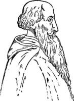 Pietro bembo, wijnoogst illustratie vector