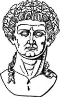 Claudius, tiberius, wijnoogst illustratie vector