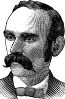 Michael davitt, wijnoogst illustratie vector