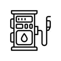 gas- station icoon. vector lijn icoon voor uw website, mobiel, presentatie, en logo ontwerp.