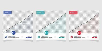 gemakkelijk en schoon wereld toerisme dag sociaal media post ontwerp sjabloon vector