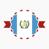 creatief Guatemala vlag embleem insigne vector