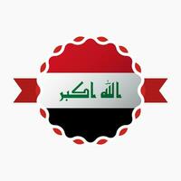 creatief Irak vlag embleem insigne vector