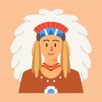 inheemse mensen vector illustratie