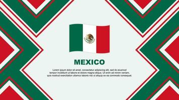 Mexico vlag abstract achtergrond ontwerp sjabloon. Mexico onafhankelijkheid dag banier behang vector illustratie. Mexico vector