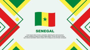 Senegal vlag abstract achtergrond ontwerp sjabloon. Senegal onafhankelijkheid dag banier behang vector illustratie. Senegal illustratie