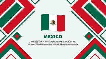 Mexico vlag abstract achtergrond ontwerp sjabloon. Mexico onafhankelijkheid dag banier behang vector illustratie. Mexico vlag