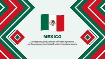 Mexico vlag abstract achtergrond ontwerp sjabloon. Mexico onafhankelijkheid dag banier behang vector illustratie. Mexico ontwerp