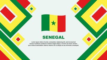 Senegal vlag abstract achtergrond ontwerp sjabloon. Senegal onafhankelijkheid dag banier behang vector illustratie. Senegal tekenfilm