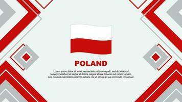 Polen vlag abstract achtergrond ontwerp sjabloon. Polen onafhankelijkheid dag banier behang vector illustratie. Polen achtergrond