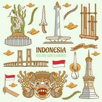 Indonesische cultuurelementen vector