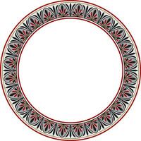 vector gekleurde ronde klassiek Grieks meander ornament. patroon, cirkel van oude Griekenland. grens, kader, ring van de Romeins rijk