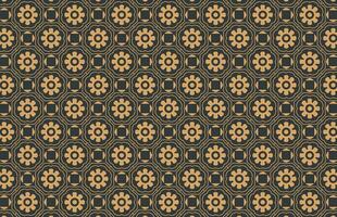 gouden kleur zeshoekig kleding stof ontwerp patroon vector