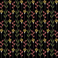 botanisch bloem patroon. naadloos natuur vector
