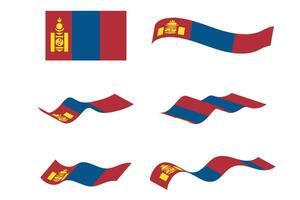 vector Mongolië vlag land