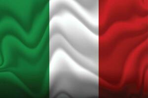 3d vector realistisch Italië vlag achtergrond