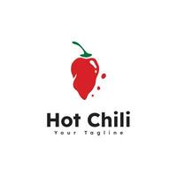 pittig Chili logo vector, rood peper logo icoon sjabloon vector