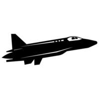 een ruimteschip vector geïsoleerd Aan een wit achtergrond, een ruimtevaartuig raket zwart silhouet