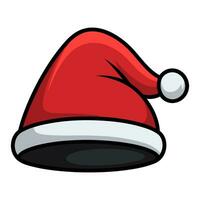 een de kerstman claus hoed vector illustratie, een Kerstmis hoed clip art