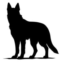 een eng hond vector silhouet vrij