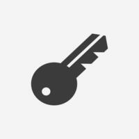 sleutel icoon vector. slot en ontgrendelen deur, dichtbij, Open symbool teken vector