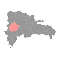 san Juan provincie kaart, administratief divisie van dominicaans republiek. vector illustratie.