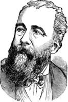 henri brisson, wijnoogst illustratie vector