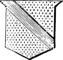 kousenband zijn een van de verkleinwoorden van de kromming, wijnoogst gravure. vector