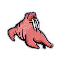 Atlantische walrus mascotte vector