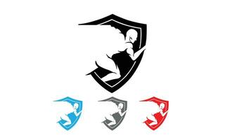 sport- rennen abstract logo ontwerp vrij vector