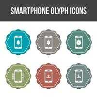 smartphone en mobiele apps vector icon set