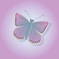 heldere vlinder op een gekleurde achtergrond vector